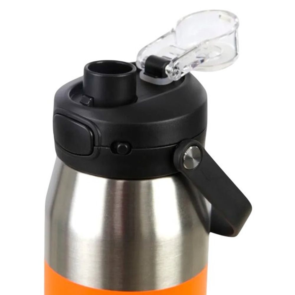 Garrafa Térmica Inoxidável AHU Legendários 750ml Laranja Isolamento Térmico Alta Durabilidade - Imagem 2