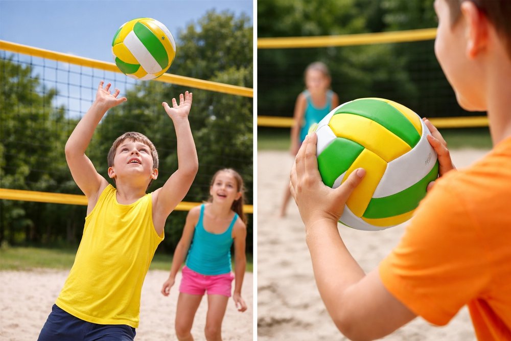 Bola Vôlei Infantil Vinil DDG5101 Macia Inflável Brinquedo Criança 3+ - Imagem 3