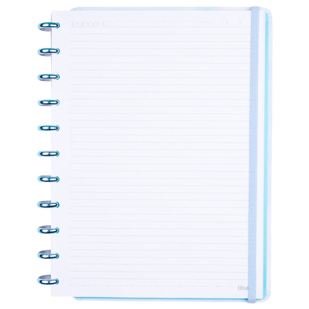 Caderno Itália Médio M Capa Dura Disco Reposicionável Disko - Imagem 3