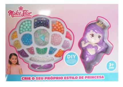 Kit Miçangas com Sereia Infantil