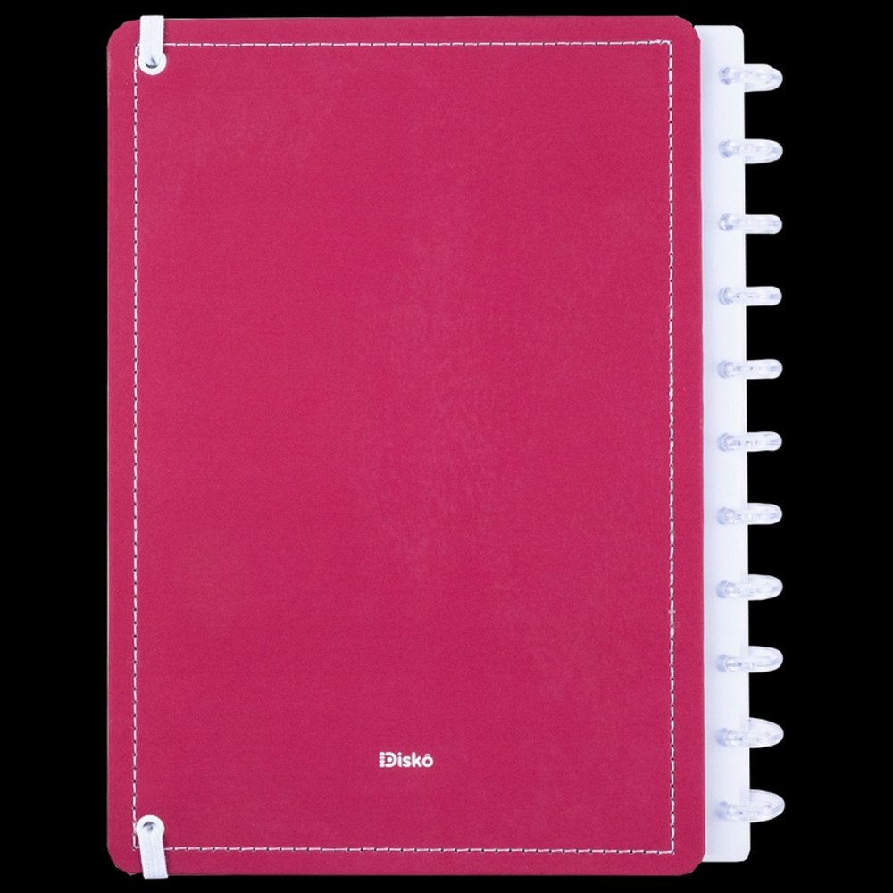 Caderno Rose Wine Médio M Disco Reposicionável Capa Dura Disko - Imagem 5