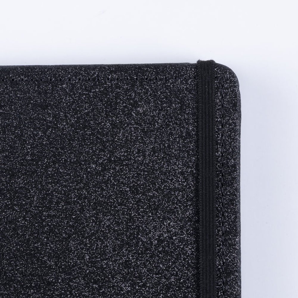 Caderno Shine Preto Médio M Capa Dura Disco Reposicionável Disko - Imagem 4