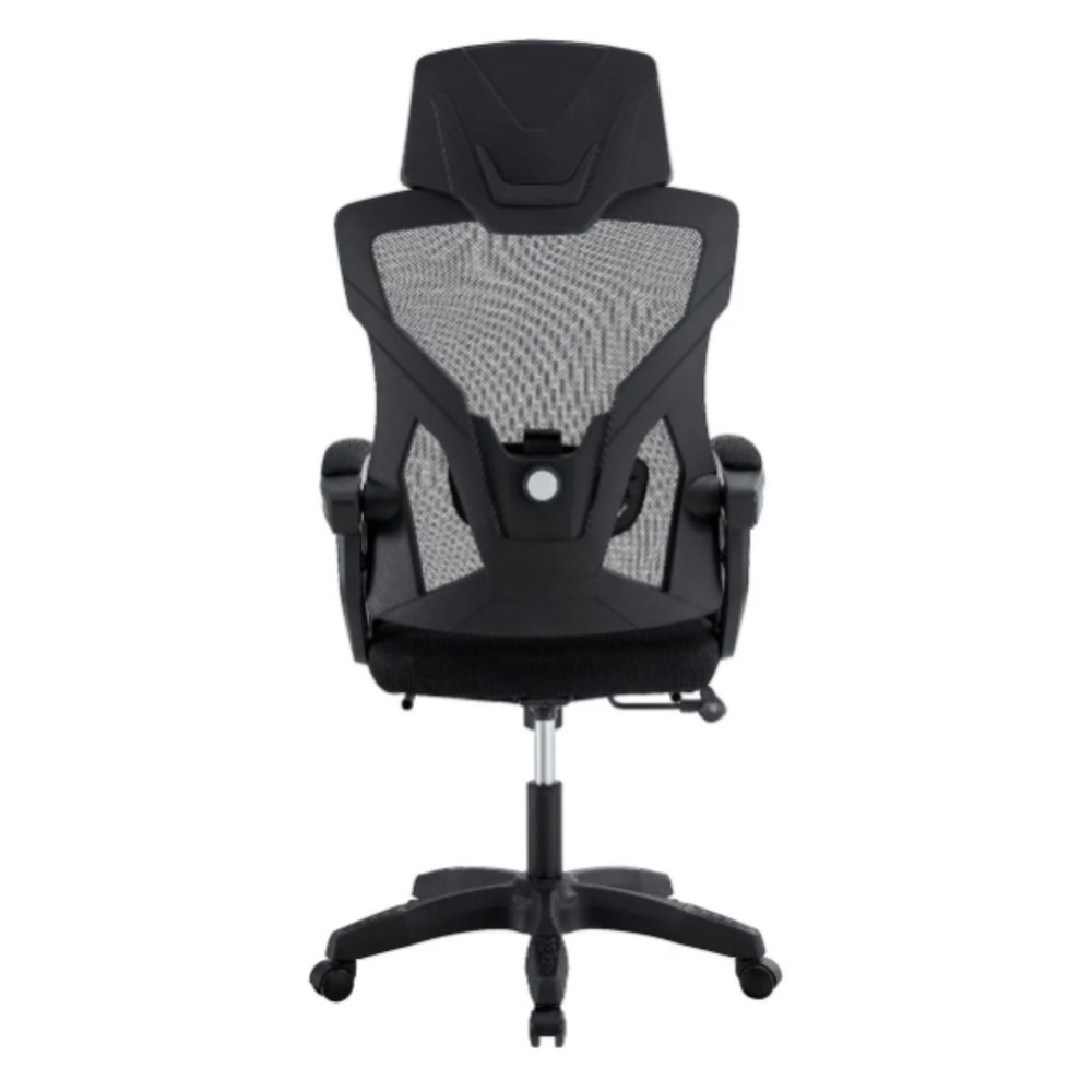 Cadeira de Escritório Presidente Executiva Gamer Preta Reclinável com Apoio Lumbar e Braço Ajustável - Imagem 6