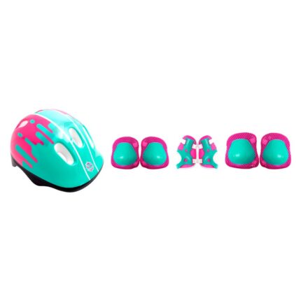 Kit Proteção e capacete Infantil Completo 7 peças -Sortido
