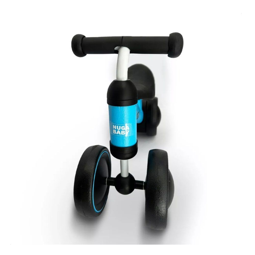 Bicicleta Infantil Sem Pedal 4 Rodas Azul Modelo Bike Segurança e Equilíbrio - Imagem 11