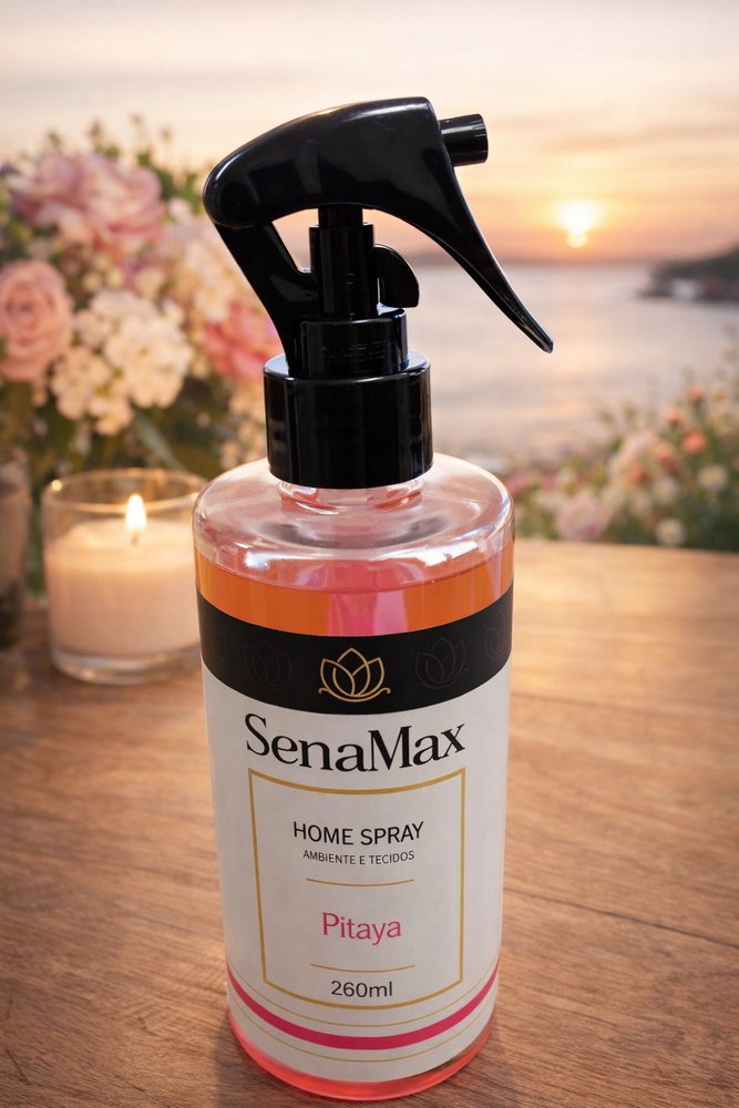 Spray Para ambientes e tecidos Pitaya 260ml - Rosa