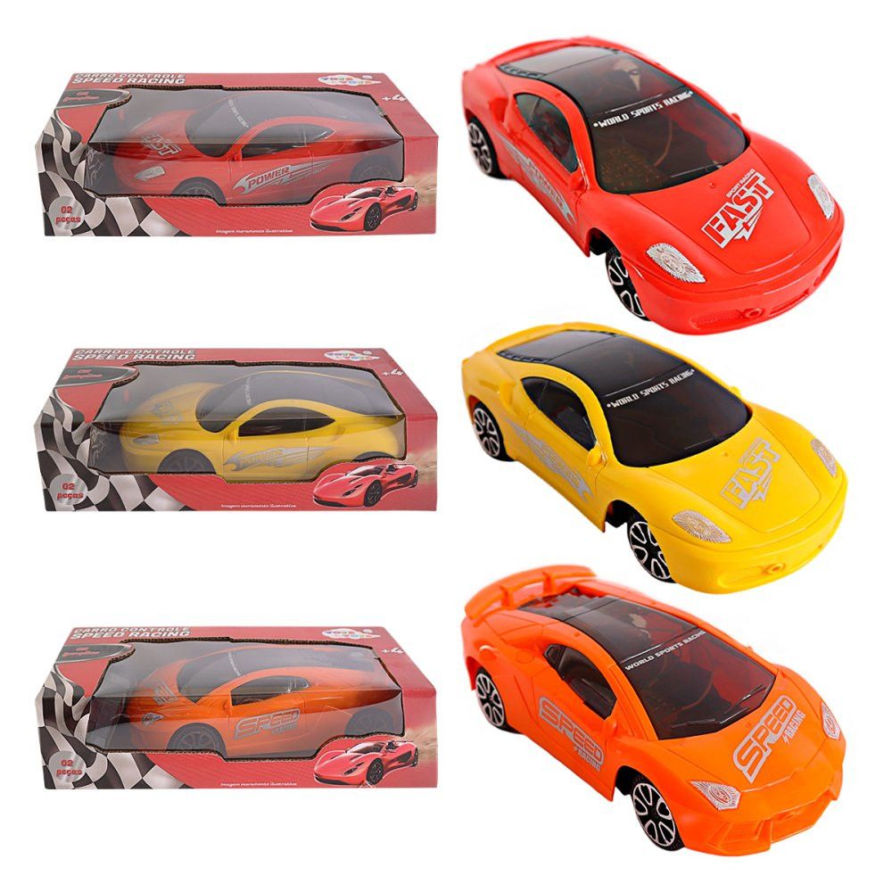 Carrinho Speed Racing Controle Remoto 2 Funções Veículo Infantil Brinquedo Sortido - Imagem 7