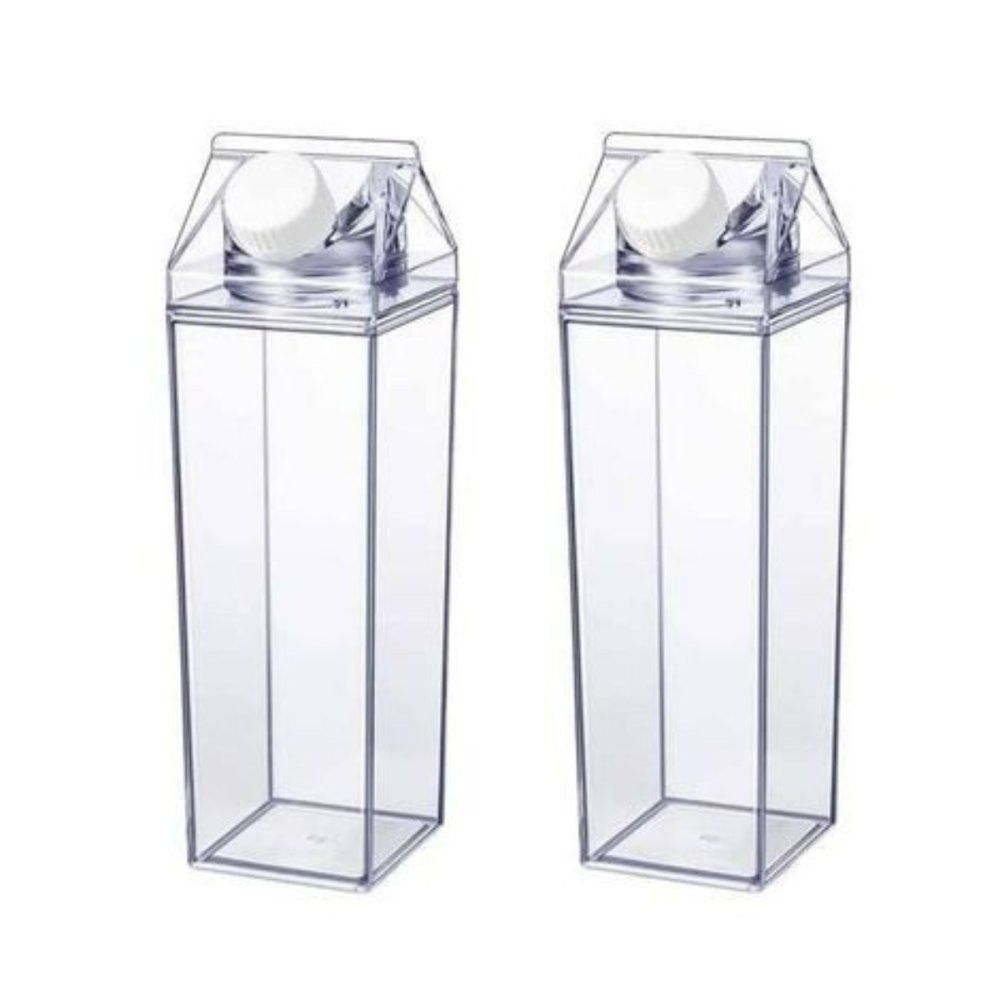 Garrafa Plástica Acrílico 1 Litro Multiuso Transparente Resistente Grande