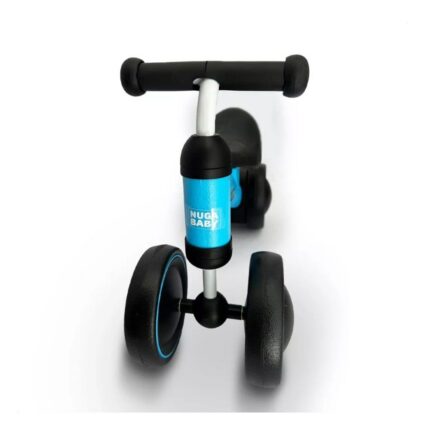 Bicicleta Infantil Sem Pedal 4 Rodas Azul Modelo Bike Segurança e Equilíbrio