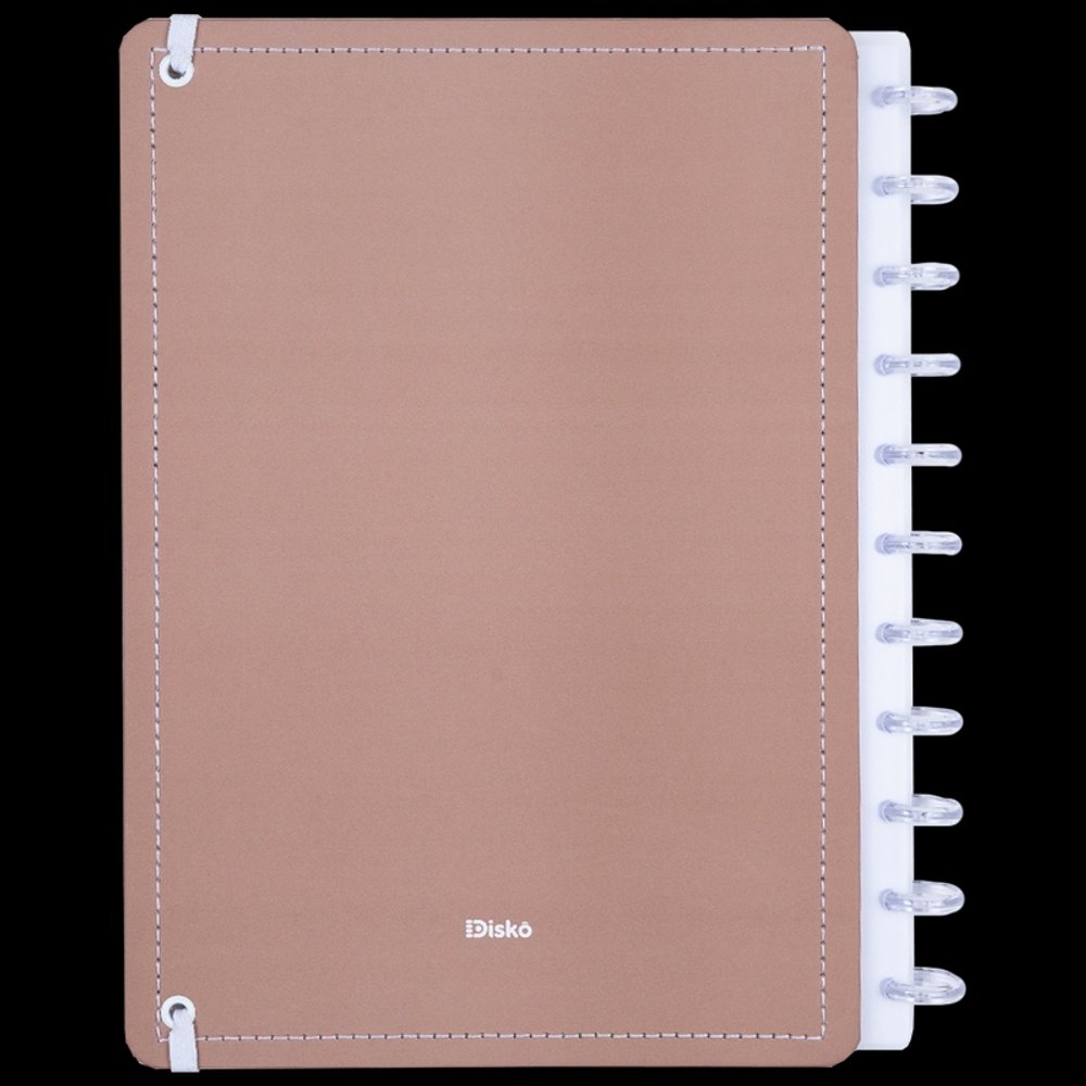 Caderno Mocha Médio M Capa Dura Disco Reposicionável - Imagem 5