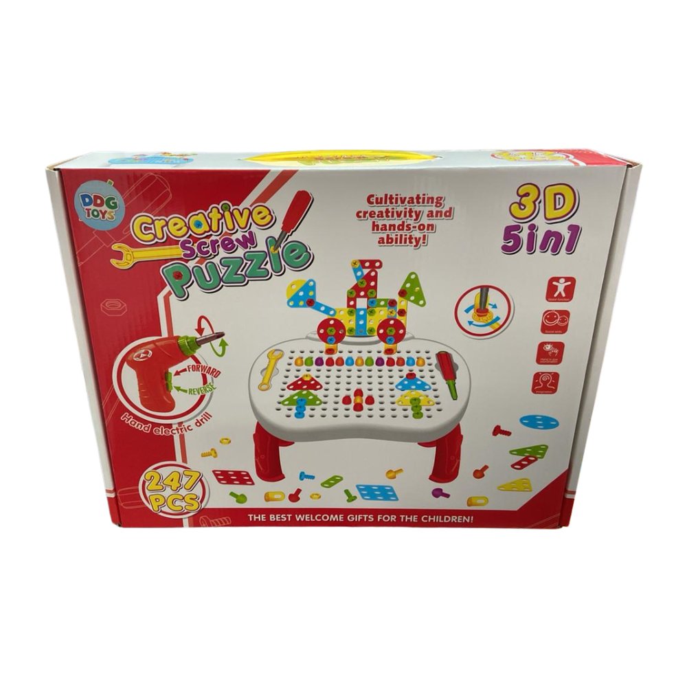 Mesa Criativa Educativa de Montagem com Acessórios - Imagem 5