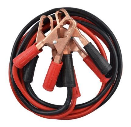 Kit 2 Cabos Recarga Bateria Automotiva 600 AMP 2,5 Metros Cabo Carga Carro 12V 24V