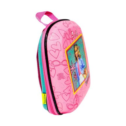 Mochila Infantil Barbie Tamanho P Rosa Escolar Resistente com Alças Ajustáveis e Bolso Frontal