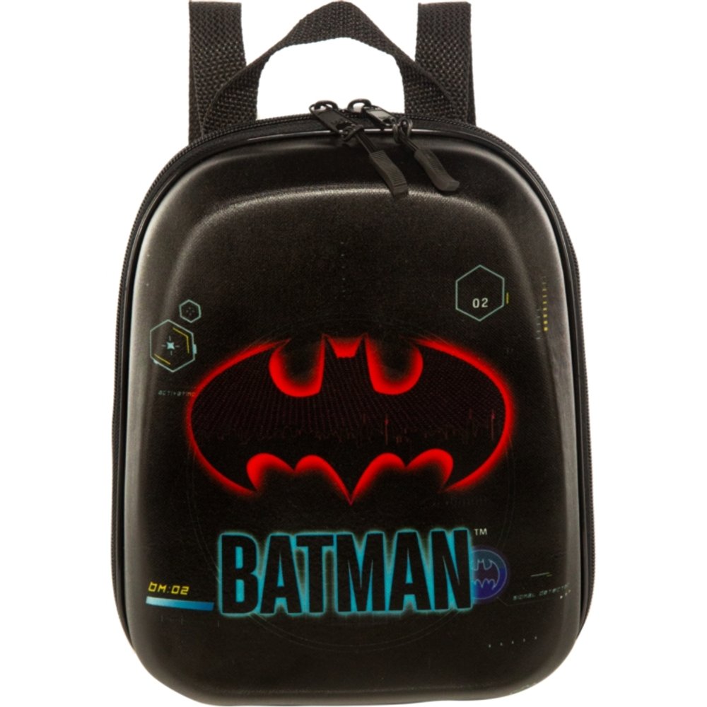 Mochila Infantil Batman Tamanho P Preta Resistente Escolar Costas com Vários Compartimentos - Imagem 2