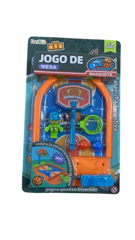 Jogo Basquete Mesa Catapulta Lançador Bolinha Brinquedo