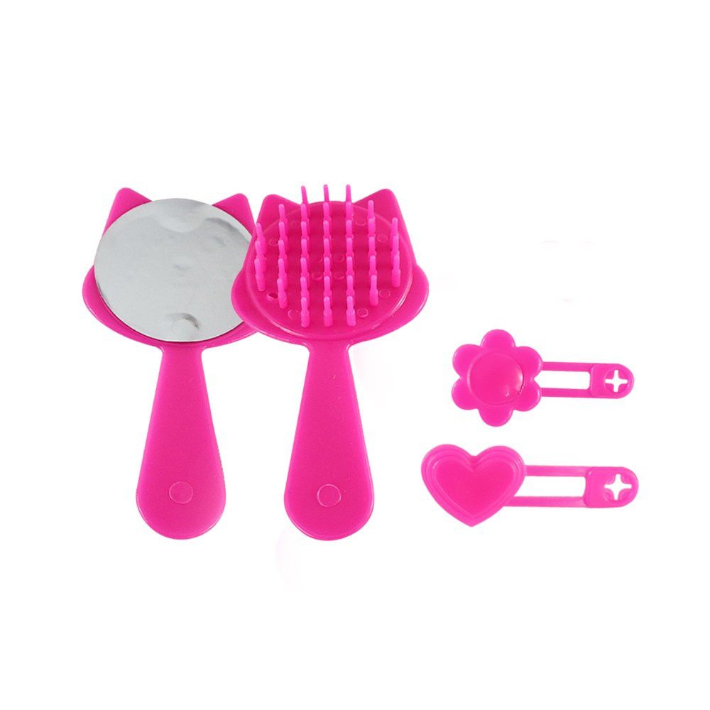 Boneca Violet Negra 30cm com Acessórios Pente Espelho e Prendedores de Cabelo Completo - Imagem 2