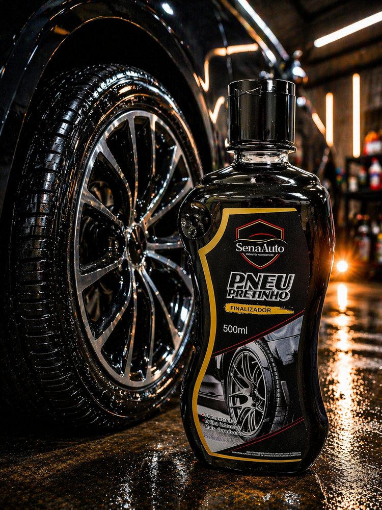 Finalizador automotivo para pneus 500ml - Preta - Imagem 3