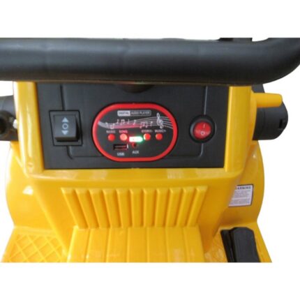 Trator Elétrico Amarelo Bateria Recarregável 6V