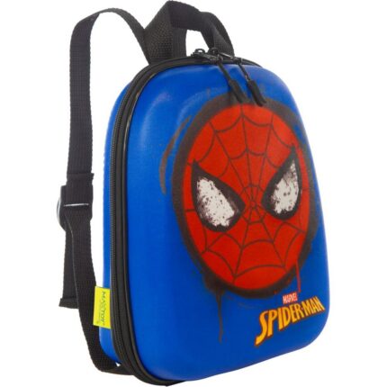 Mochila Infantil Homem Aranha Tamanho P Azul Resistente Escolar Escolaridade 3D