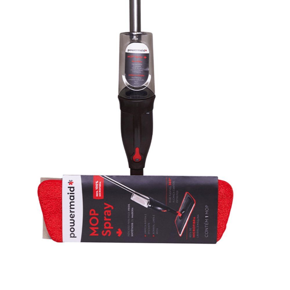 Mop Spray Com Reservatório 3 Em 1 Piso Seco Molhado Microfibra Azul 120cm - Imagem 4
