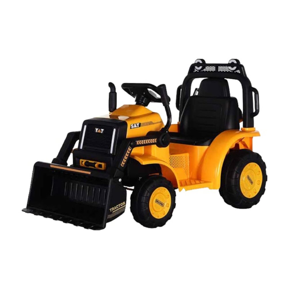 Trator Elétrico Amarelo Bateria Recarregável 6V - Imagem 2