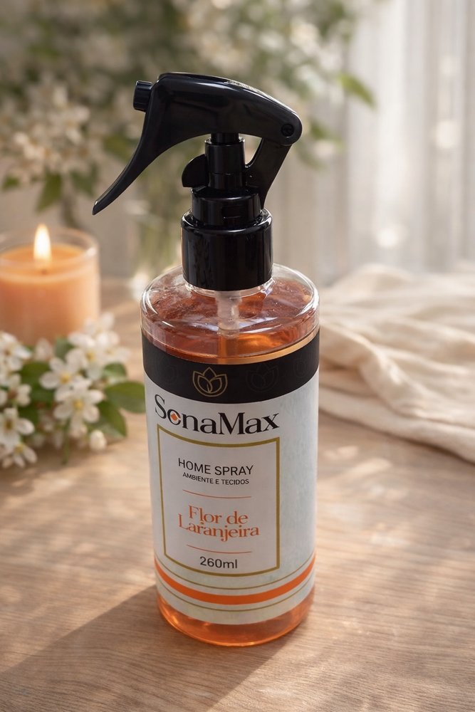 Spray Para ambientes e tecidos Flor de laranjeira 260ml - Laranja - Imagem 7