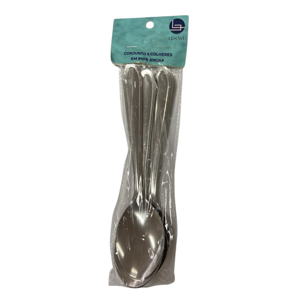 Conjunto 6 Colheres Inox Angra - Imagem 3