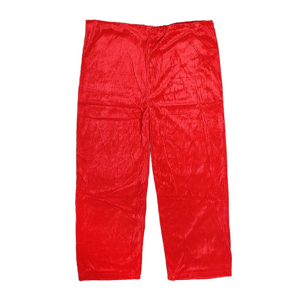 Roupa de Papai Noel Veludo Tamanho Único Blusão Calça Gorro Cinto Barba Natal - Imagem 6