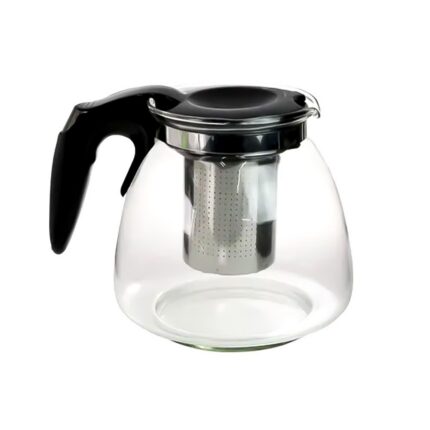 Chaleira Bule de Vidro com Infusor Inox 950ml para Chá Café Transparente Resistência Alta