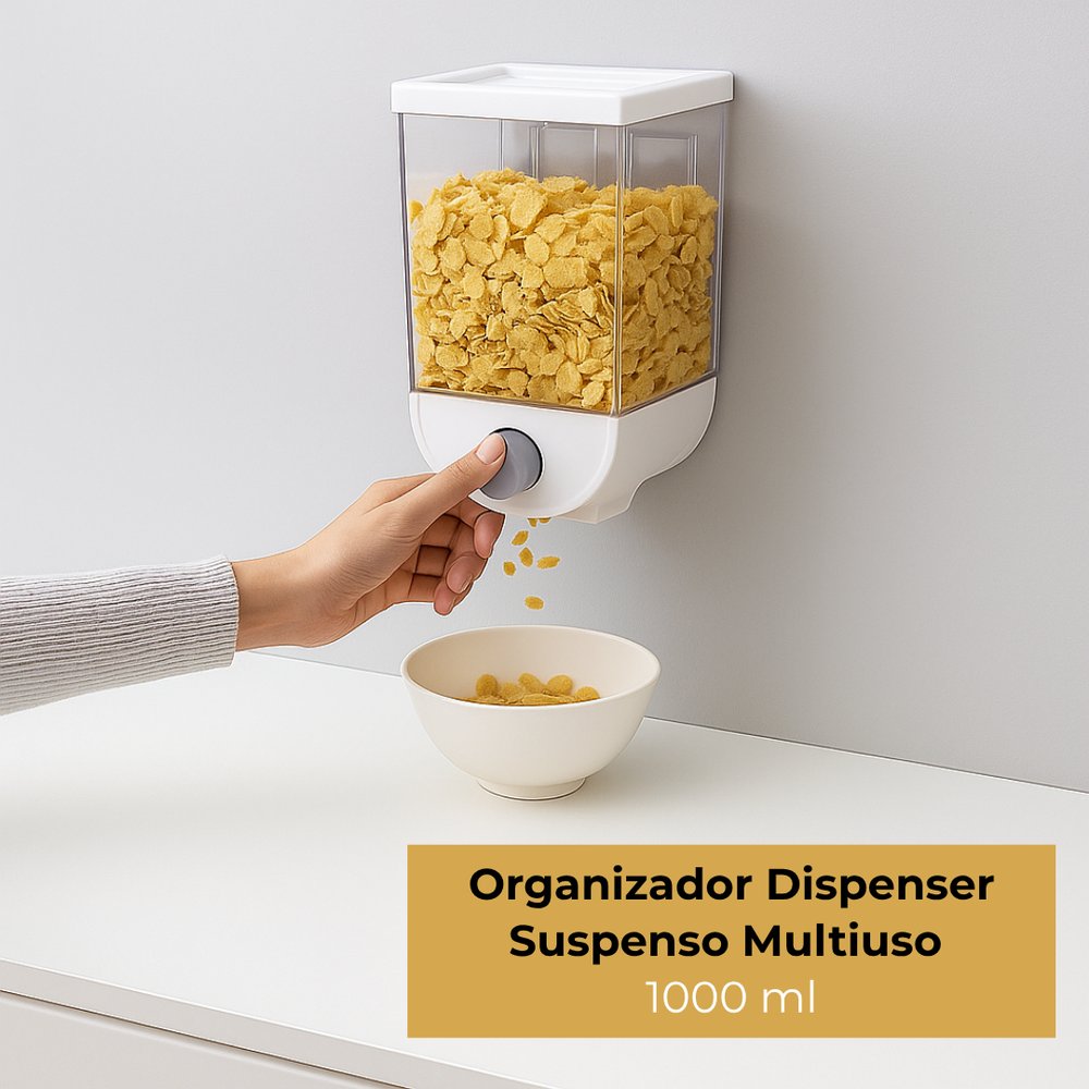 Organizador Dispenser Suspenso Multiuso 1000ml Transparente Para Banheiro Cozinha e Escritório - Imagem 4