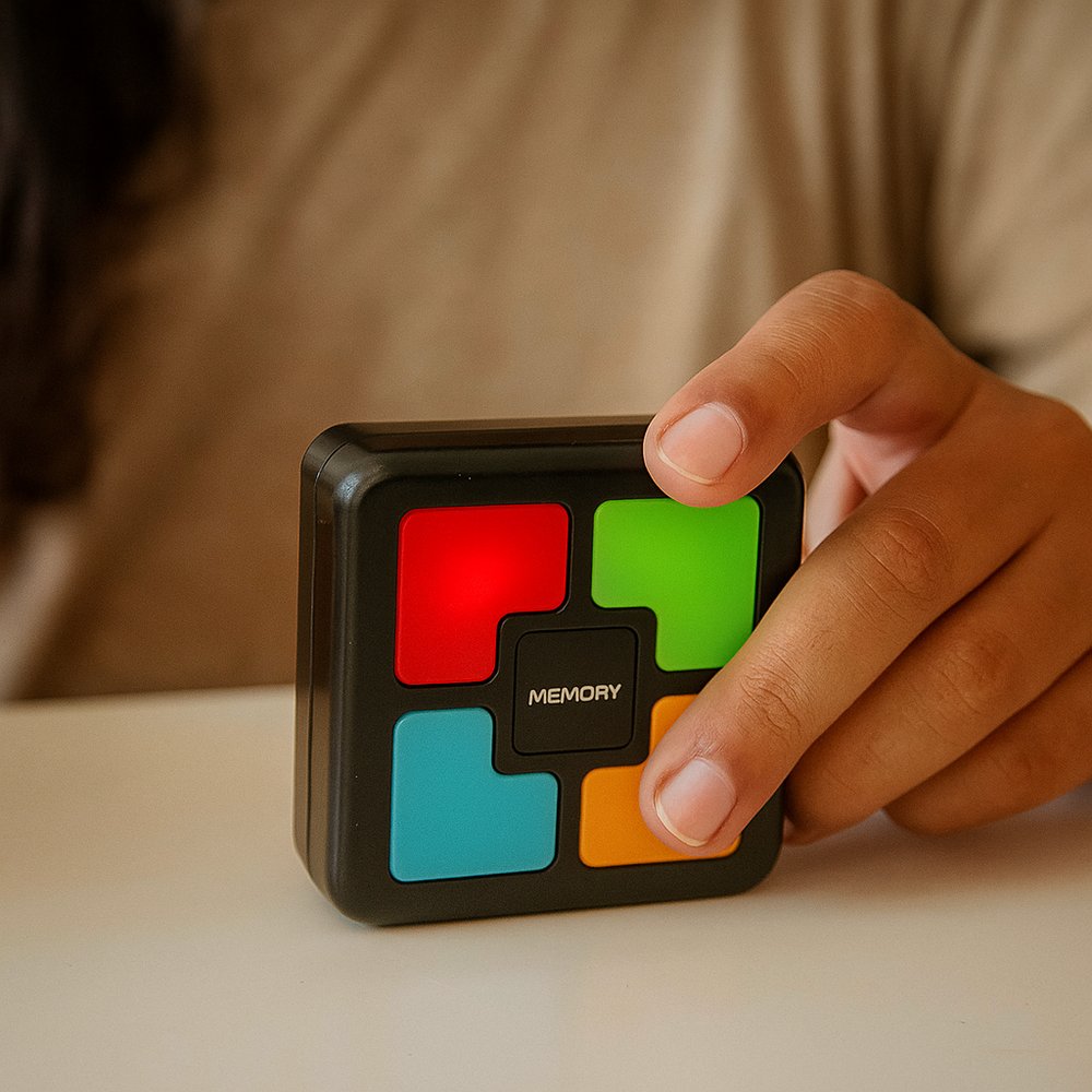 Jogo da Memória Infantil com Luz e Som Educativo para Crianças Material Seguro e Durável - Imagem 5