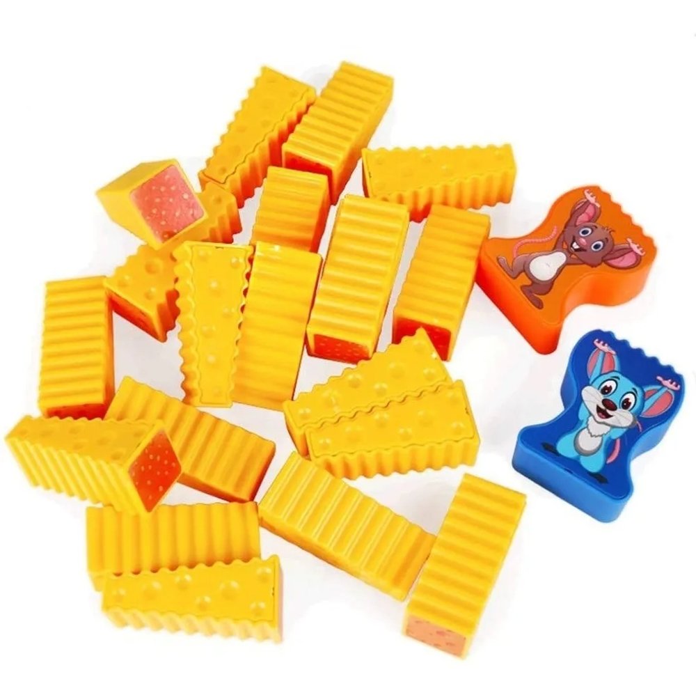 Conjunto 20 Blocos De Queijo Cheese Stack Torre Empilhamento - Imagem 2