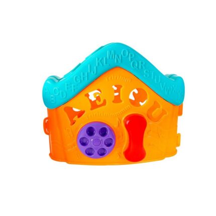 Casinha Interativa Infantil com Letras e Números Brinquedo Educativo Multicolorido