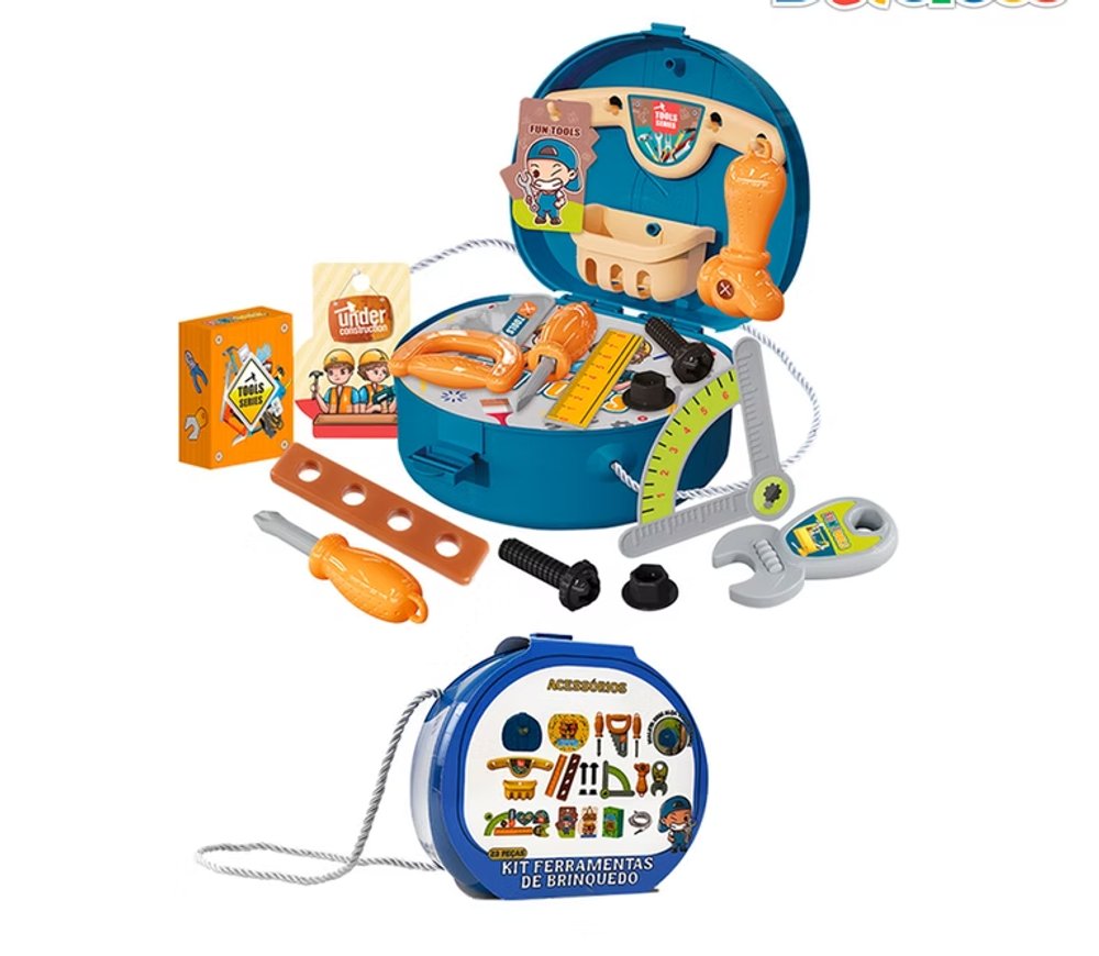 Kit Maleta Ferramentas Infantil Brinquedo Construção - Imagem 2