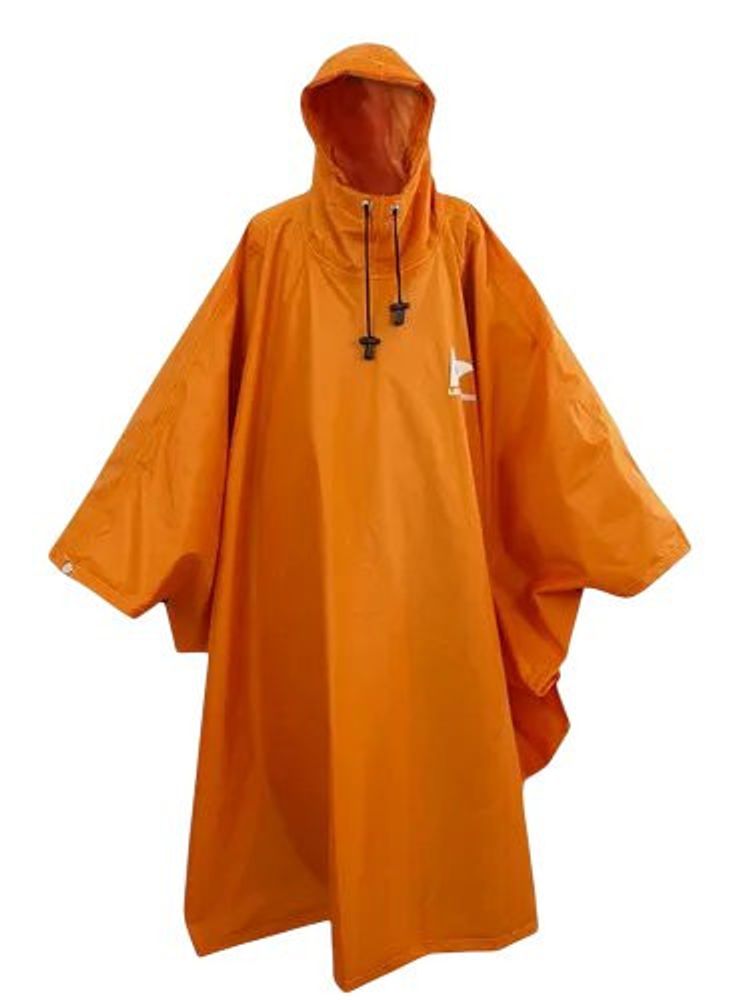 Capa Poncho Pro Legendários Laranja Impermeável com Capuz Proteção para Moto e Bicicleta Tamanho Único - Imagem 5