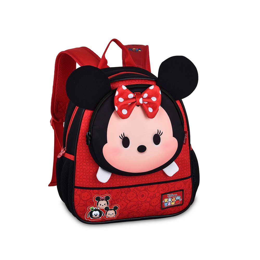 Mochila Escolar Infantil Minnie Rosa 16 Litros Costas Resistente Menina Estampada - Imagem 2