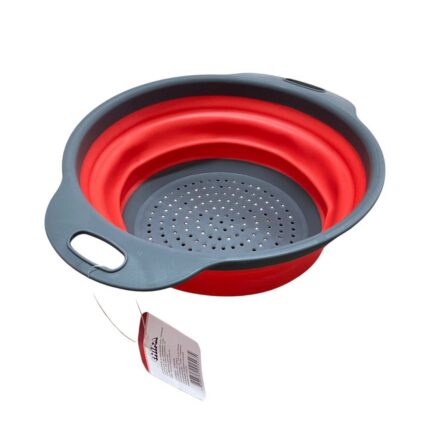 Escorredor Dobrável Retrátil 24 cm Silicone Antideslizante Cozinha Compacto Multiuso