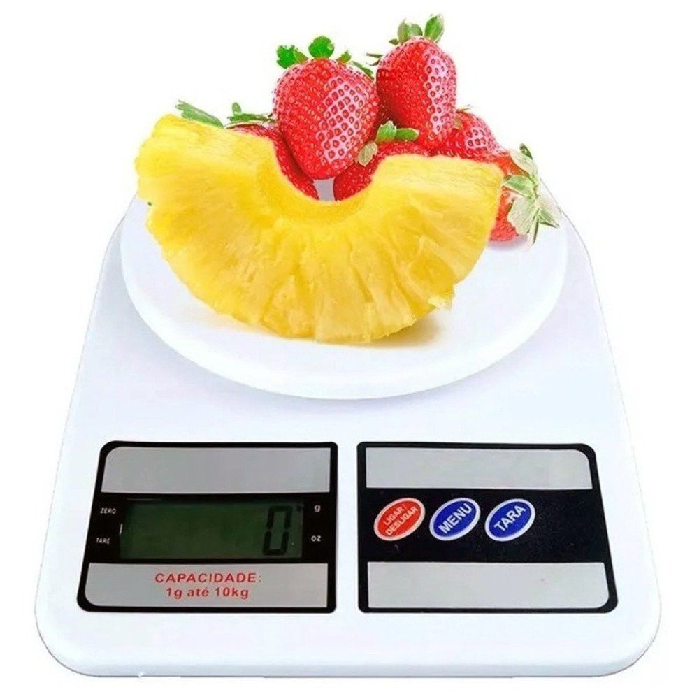Balança Digital de Precisão Cozinha 10kg Display LCD Alta Precisão Peso Alimentos