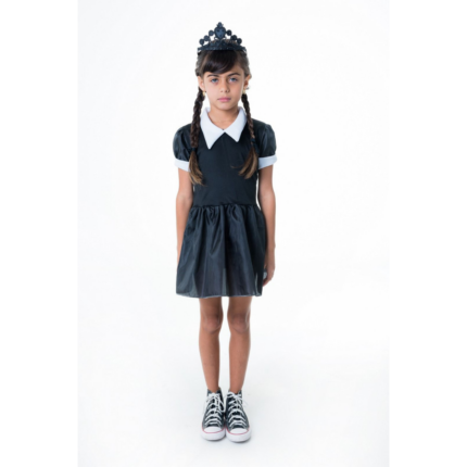 Kit Fantasia Infantil Princesa Bruxinha Tamanho G Vestido + Acessórios Festa Carnaval