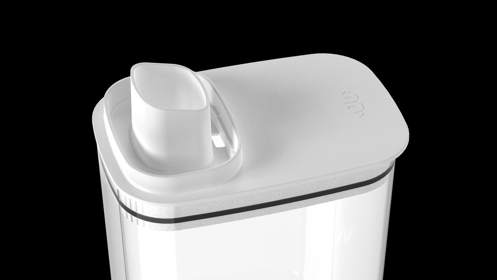 Dispenser Sabão Flow 2,3L Sistema Anti-Desperdício Vedação Armazena - Imagem 2