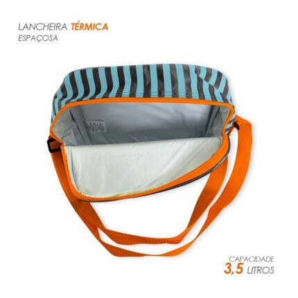 Kit Mochila Infantil Escolar Tubarão Laranja 3 Peças Mochila + Lancheira + Estojo Resistente e Espaçoso
