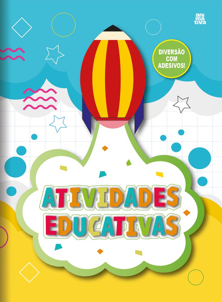 Caderno Atividades Educativas 16 Folhas Escolar Animativa Material Didatico Infantil - Imagem 3