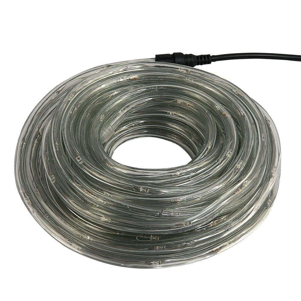 Mangueira LED Pisca Pisca 10m Redonda 8 Funções Branco Quente à Prova D'Água - Imagem 3