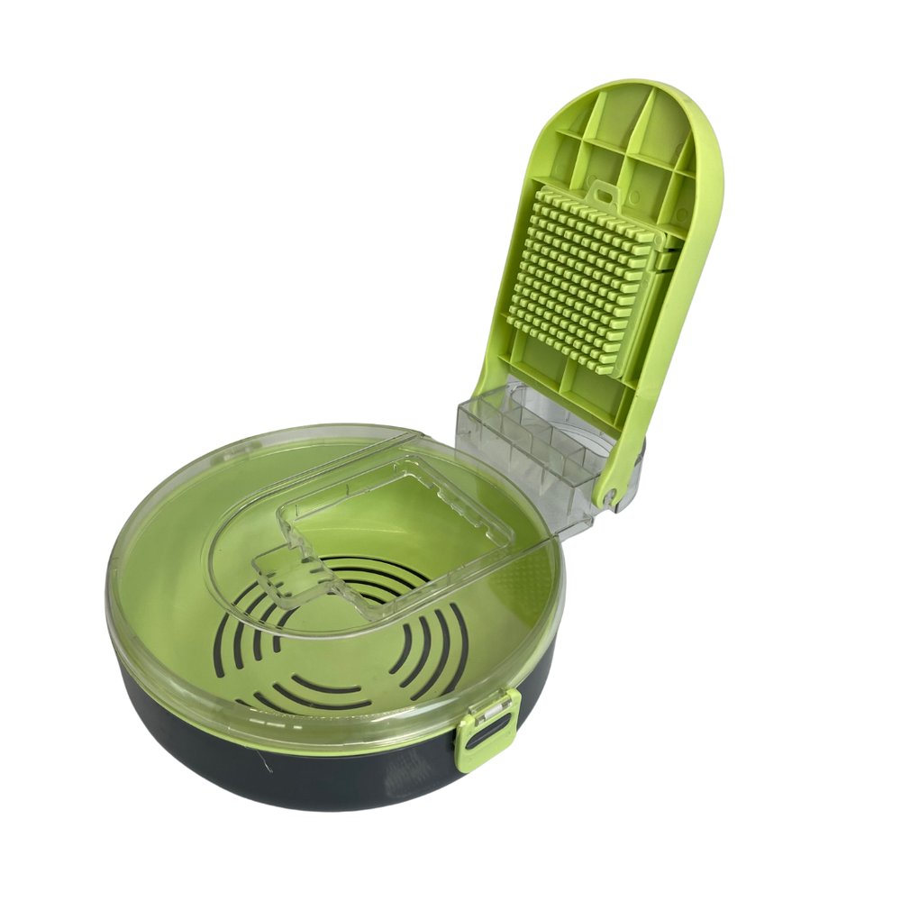 Ralador e Fatiador de Vegetais Redondo 15 Peças Aço Inox Cortador Legumes Cozinha Prático - Imagem 7