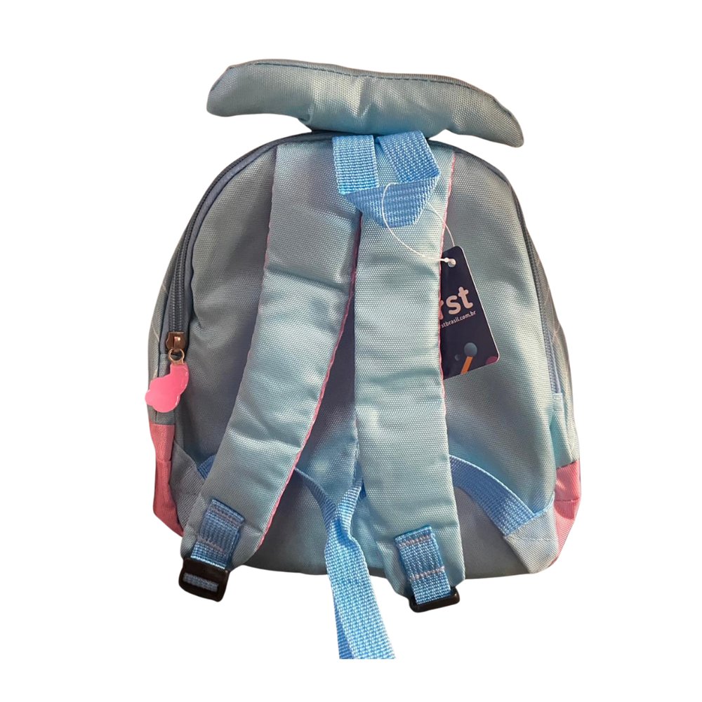 Mini Mochila Infantil Sereia Sortida Resistente Rosa Azul Verde Pequena Bolsos Lateral - Imagem 5