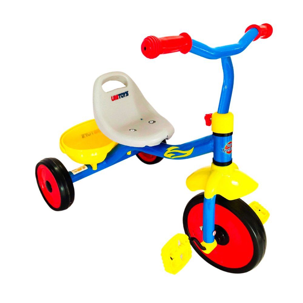 Triciclo Infantil Azul com Assento Ajustável e Rodas Antiderrapantes para Crianças até 5 Anos - Imagem 15