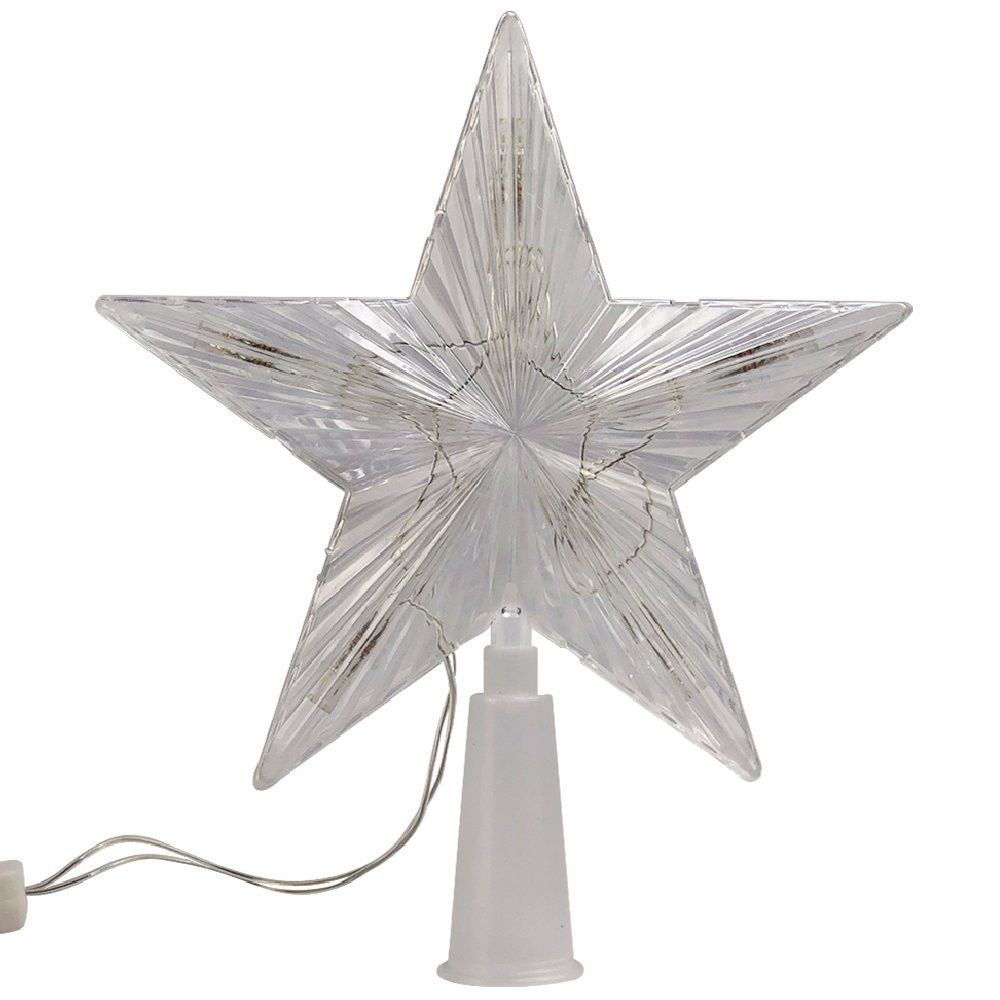 Estrela Ponteira para Árvore de Natal LED Colorida Luzes Decorativas Natalinas Colorido - Imagem 3