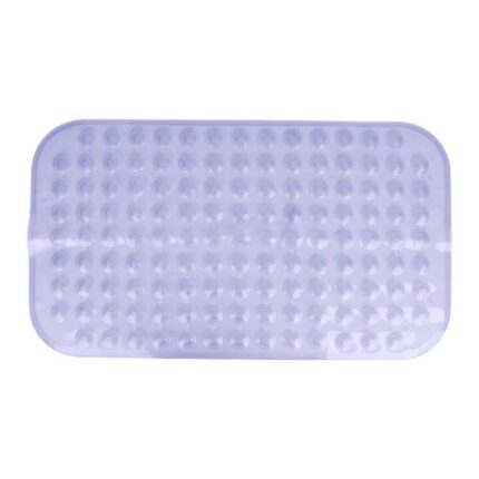 Tapete para Box Retangular Antiderrapante 70x100cm Cinza Lavável e Resistente