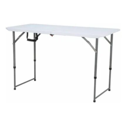 Mesa Robust Dobrável Multiuso 1,20M Branca, Mesa Portátil Resistente para Escritório e Casa