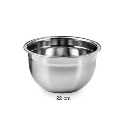 Tigela Inox Bowl 22cm Multiuso Profissional Aço Inoxidável Resistente Cozinha